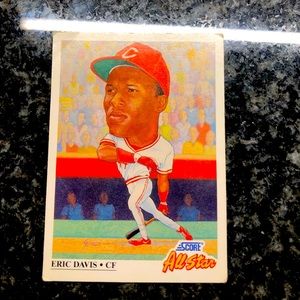 Eric Davis Score 1991 All Star Big Head Series #669 baseball card!!
